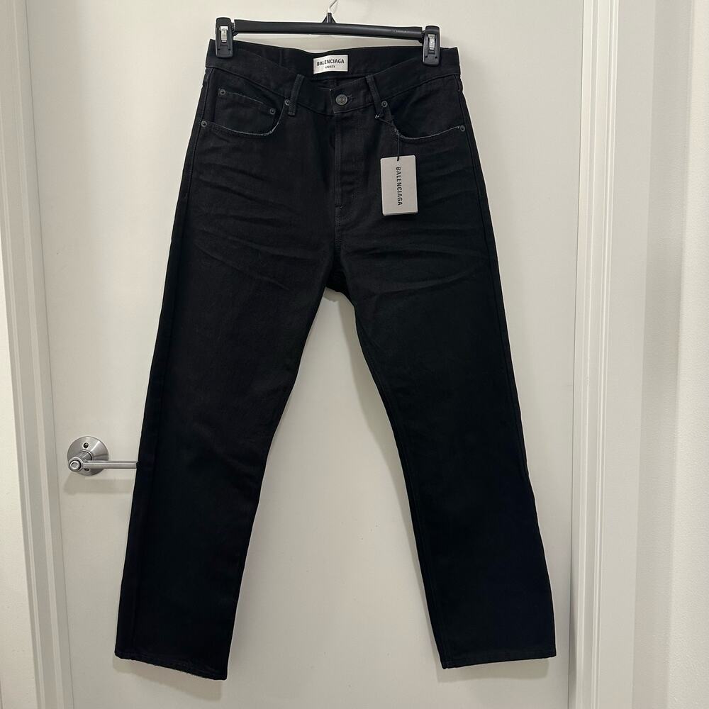 FW22 NEW Balenciaga Lost Tape Unisex Straight Jeans